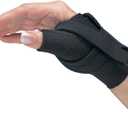 Comfort Cool Thumb CMC Restriction Splint. Patented Thumb Brace Provides Support and Compression. Helps with Arthritis, Tendinitis, Surgery, Dislocations, Sprains, Repetitive Use. Left Medium