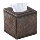 Tissue Box Cover Square,Upgrade 99% Compatible Large Size,Cube Tissue Box Holder for Napkin Facial Paper, Leather Dryer Sheet Dispenser Organizer for Bathroom Vanity Countertop, Night Stand