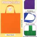 Woanger 100 Pcs Bulk Tote Bags 15'' x 16'' Reusable Fabric Shopping Canvas Bags Cloth Totes with Handles