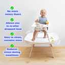 CATCHY - Food Catcher - Compatible with Stokke Clikk High Chair + 12 Other High Chairs - Highchair Sold Separately - Baby & Toddler Food & Mess Catcher - Under High Chair Accessory, White