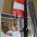 Heavy Duty Ground Flag Pole Kit - 8.5FT Tangle Free Inground Flagpole with Windproof Prong,Portable Flag Pole for Outside House,Yard,Garden,Outdoor - Black