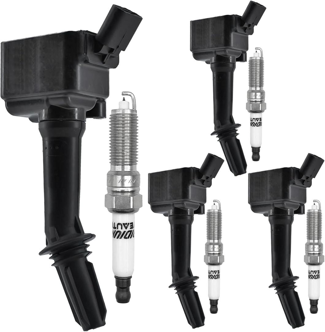 UF802 Ignition Coil Pack 12635672 and Iridium Spark Plug Set of 4 Fit for Chevrolet Cruze 2016-2019 Malibu 2016-2020 Equinox 2018-2020,Buick Encore 2016-2019,GMC Terrain 2018-2020 1.4L 1.5L L4