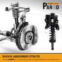 PAROD Rear Suspension Shock Absorber Strut Fit for 2000-2005 Hyundai Sonata, 2001 XG300, 2002-2005 XG350, 2001-2006 Kia Magentis, 2001-2005 Optima, w/Coil Spring Assembly replace#15071 15072