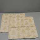 Christmas Tree Pillow Covers 20x20 inch Set of 2 Christmas Decoration Beige Soft Plush Faux Fur Jacquard Throw Pillows for Bedroom Sofa Holiday Festivals Winter Home Decor, Beige