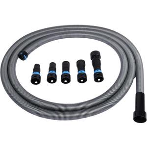 Cen-Tec Systems 94709 Quick Click 16 Ft. Hose for Home and Shop Vacuums with Expanded Multi-Brand Power Tool Adapter Set for Dust Collection