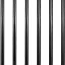 GeilSpace 6 Pack 1/2" 30" Pre-Cut Black Metal Pipe, Industrial Steel Fits Standard Half Inch Black Threaded Pipes and Fittings - Vintage DIY Industrial Shelving (1/2" 30")