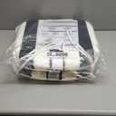 DYTXIII Outdoor Chair Cushion with Ties Set of 2, Round Corner Waterproof Patio Seat Cushion 17"x 16" for Outdoor Furniture, Cabana Black