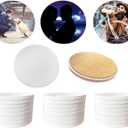 Sublimation Ceramic Coasters,Sublimation Blanks Bulk Round Drinks Coffee Cup Beverage Table Coaster, Absorbent Ceramic Heat Transfer Cup Coaster Set for Painting Home Decor with Cork (24 PCS)