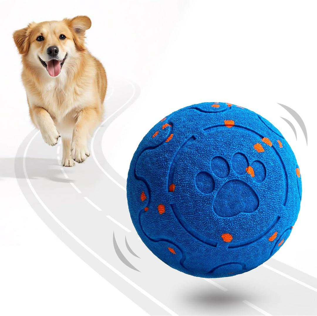 Dog Balls: Interactive Dog Ball Auto Rolling - Interactive Dog Toys for Aggressive Chewers - Bouncy & Throwable, Type-C Rechargeable, Washable, for Small & Medium & Large Dogs  Blue