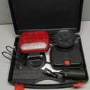 Partsam Wireless LED Trailer Light Kit Magnetic Towing Tail Light Portable Universal Stop Turn Running Backup Reverse Red+Clear Lens w/ 7-Pin Plug Dual USB Cable Charger for Trucks Trailers 12-24V