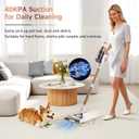 Clinkal Cordless Vacuum Cleaner: 40Kpa Stick Vacuum with Anti-Tangle Brush