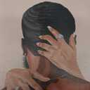 2 Pcs Afro Black Couple Canvas Wall Art African American Women Men Black Love Pictures Wall Decor Black Girl Poster Print Artwork for Bedroom Living Room Bathroom Office Home Decoration,  12x16in-Canvas