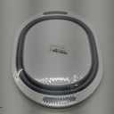 Collapsible Wash Basin, 7.5L Dish Tub Sink Basin Folding Dish Pans for Kitchen Sink, 2-in-1 Dishpan + Cutting Board, Portable Sink Dish Basin for Camping BBQ Prep Tub Washing Bin Bucket for Cleaning (Gray)