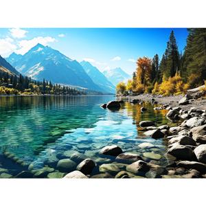 500 Piece Puzzle for Adults, Jigsaw Puzzle,Glacier Park Jigsaw Puzzles 500 Pieces Birthday Party for Family Kids and Adults Funny Puzzle