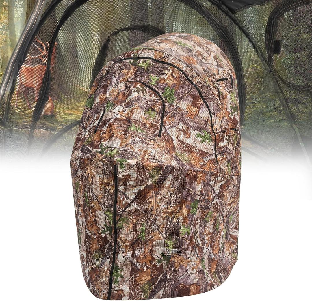 Hunting Blind,Hunting Chair Ground Blind,See Through Deer Blinds,Portable Camouflage Pop Up Blinds, Chair Blind: 1 seat
