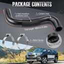Dreyoo Molded Coolant Hose - Compatible with ACDelco/Gates, 24647L, 23460, Upper Radiator Hose Compatible with Subaru Forester 2.5L(2009-2018),Impreza 2.5L/2.0L(2008-2021), Included 2 Clips