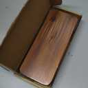 Acacia Wood Pedestal Soap Stand 9.8x4 Inches, 100% Solid Wood Riser, Rustic Candle Plant Holder, Soap Dish Holder Decor, Display Rectangular Tray for Kitchen Bathroom Counter Sink Farmhouse Decor