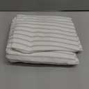 XOGUIBO Farmhouse Grey Shower Curtain Cotton Striped Shower Curtains for Bathroom with Tassel 60" W X 72" L