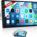 CAMECHO Single Din Car Stereo with Bluetooth 9 Inch HD Touchscreen Car Radio Support FM Radio USB Port Mirror Link EQ SWC, Car Audio Receivers