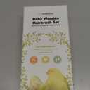 Baby Hair Brush Set for Newborns - Soft Goat Bristle Wooden Baby Brush and Comb Set Newborn Grooming Kit for Cradle Cap, Durable & Gentle, Boy, Girl Infant Essentials Care Kit (Oval, Blush)