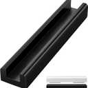Colingmill 1 Pcs Wooden Floor Mirror Stand Anti Slip Base for Full Length Mirrors Stable Support Holder Bracket with Enlarged Non Slip Pads for Home Mirror Frames (14 x 2.7 x 1.7 Inches,Black)