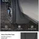 Kiwi Master Mud Flaps for 2019-2024 Dodge Ram 1500 (Without OEM Fender Flares, Not Fits Classic or TRX), Heavy Duty Front & Rear Mud Guards, No Drill, 4 Pcs Set