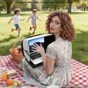 2 x Laptop Sun Shade for Working Outdoor - Computer Sunshade Bag Fits 13-16 inch Laptops PC Glare Shield Privacy Hood Case for Work Outside Travel
