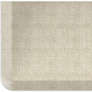 NewLife by GelPro Ergo-Foam Cushioned Anti-Fatigue Standing Kitchen Floor Mat, Padded Stain-Resistant, Waterproof, Non-Slip Comfort Padded Desk/Office Mat - 20" x 32", Tweed Antique White