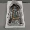 Christmas Snow Globe Lantern Water Glittering Christmas Tree Crown with Music, USB Lined/Battery Operated Lighted Lantern for Christmas Festival Decoration Gifts