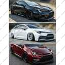 Front Lip Fits 2020-2026 Toyota Corolla, Carbon Fiber Look - WheelX