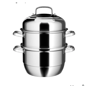 VENTION 3 tier Steamer Pot Stainless Steel Large 32cm, Induction Steamer for Cooking, Steam Pot for Dumpling, 30cm 12+6.9QT