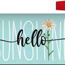 Spring Summer Mailbox Cover 25.5x21 Inch, Hello Sunshine Daisy Post Letter Box Covers, Seasonal Magnetic Waterproof Mail Wraps for Outdoor Yard Garden Oversized Mailbox Decor