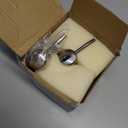 QTQZDD Crystal Glass Soap Dispenser for Bathroom, Modern Decorative Hand Soap Dispenser with Rust Proof Stainless Steel Pump, Lotion Dispenser for Kitchen Hotel Club Ornaments-Clear Glass