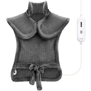Tefici Heating Pad for Back Pain,Birthday Gifts for Mom Men Dad,FSA Eligible Items Only List,24'' x33'' Fast Heating, Electric Heat Pad，2H Auto-Off,Neck and Shoulder Heat Pad,ETL Certified,Gray