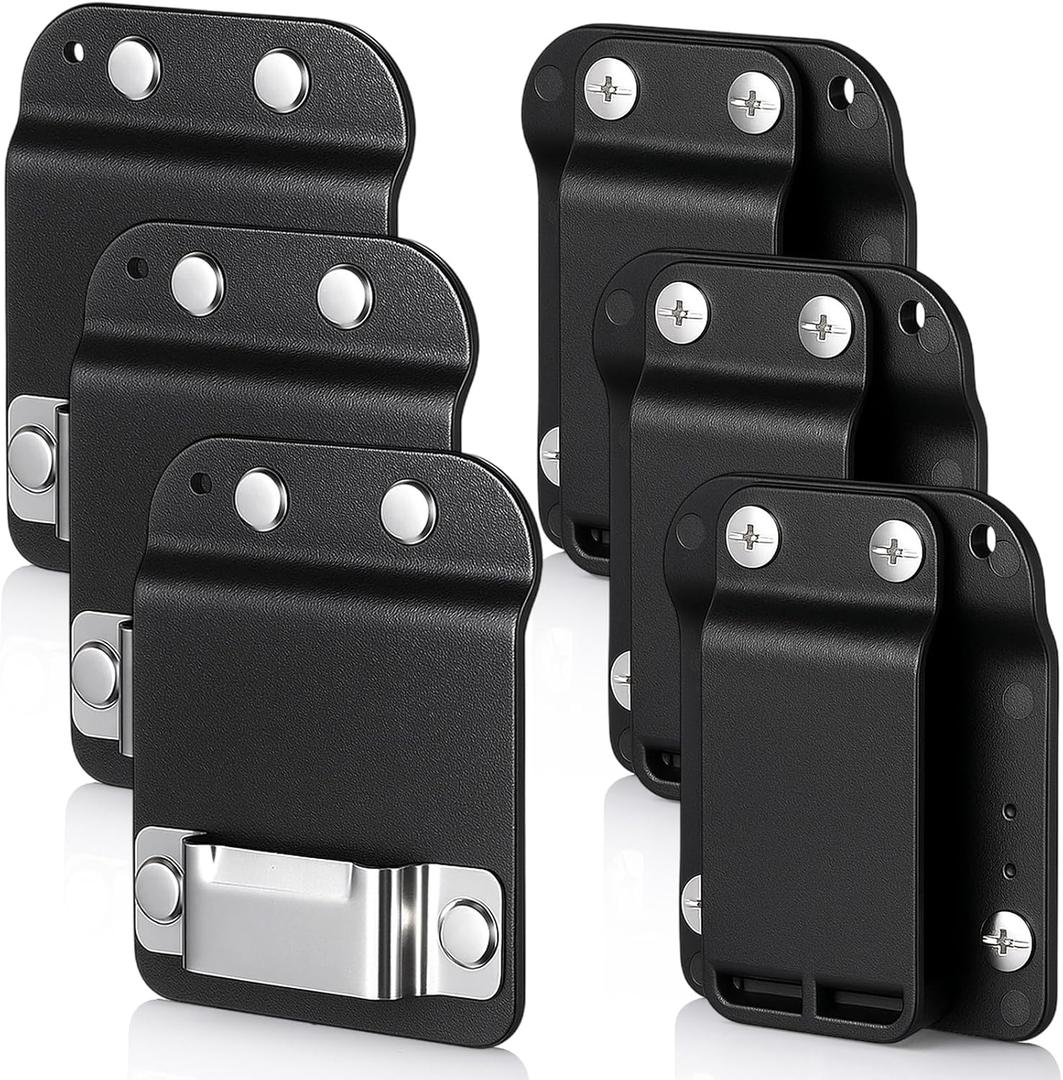 Zonon Tape Measure Holder for Belt Drill Holder for Tool Belt Tape Measuring Belts Clip Low Profile Fits up to 2.12" Tools Belts, Drills Holster Quick Response Drill Clip for Tool Bags Pockets