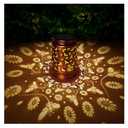 Solar Lanterns Outdoor Waterproof Bee Garden Decor Gifts for Women Mom Grandma Hanging Solar Lights Metal Solar Decoration Outside for Yard, Patio, Backyard, Porch