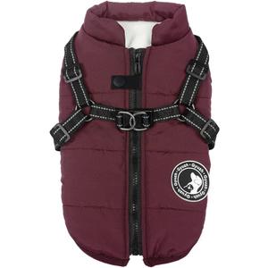 Gyuzh Dog Coat with Harness Puppy Coats Small Dog Harness Jacket Winter Waterproof Jackets for Dogs, Large