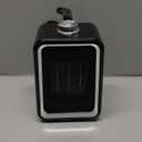 Portable Space Heater, 800W/500W Energy Efficient Desk Heater for Indoor Use, PTC Fast Heating Ceramic Desktop Heater for Home Bedroom Office Desk (Black)