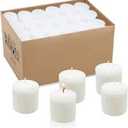 White Votive Candles - Box of 36 Candles