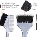 PERFEHAIR Hair Dye Brush Set -4 Pack, Hair Color Applicator Balayage Highlight Tint Brushes Comb Kit