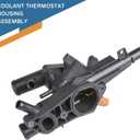 Coolant Thermostat Housing Assembly for Hyundai Sonata Tucson Santa Fe Sport 2010-2016 Kia Sportage Optima Sorento 2011-2016 2.4L L4 Replace 256002G500 25600-2G500 86025 86230 902-5128 817060