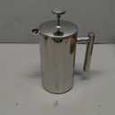 Secura French Press Coffee Maker, 304 Grade Stainless Steel Insulated Coffee Press, 34oz (1 Litre), Silver