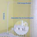 Crib Canopy Holder Mosquito Net Stand Holder Set Metal Adjustable Clip-On Stand Bracket for Rack Mosquito Net Accessories