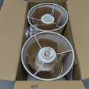 Sucolite Small 11.8'' Table Lamps Set of 2, Bedside Nightstand Lamps for Bedroom Kids Room, Cute Desk Lamps with Studded Texture Base for Reading Nursery Living Room Office, Cream