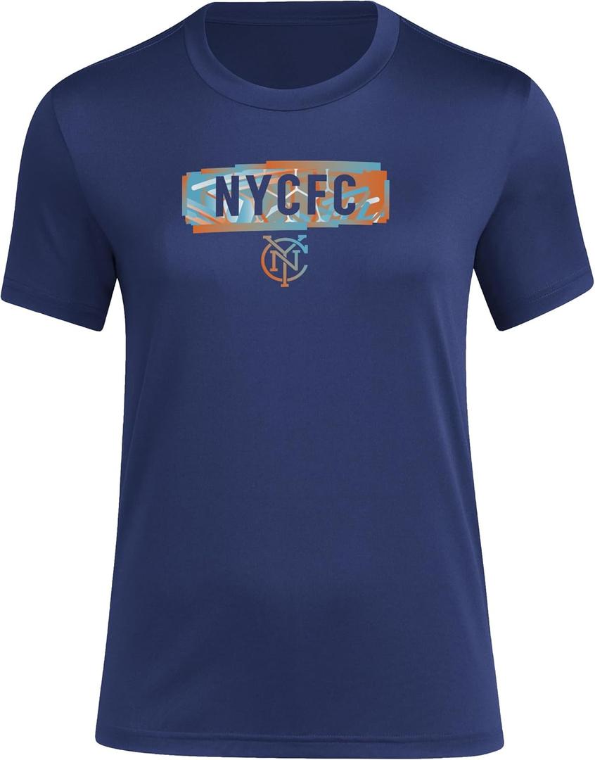 adidas Women's New York City Fc Short Sleeve Pre-Game T-Shirt (XXL)