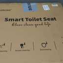 KERDE Electric Bidet Toilet Seat,Bidets For Existing Toilets,Rlongated,One-click Intelligent Operation, Warm Water Cleaning,Slow Close,Seat Cushion Keep Constant Temperature In Winter (Armrest)
