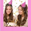 Beeveer 32 x 24 Inch Photo Booth Selfie Frame Prop Booth for Birthday Event Parties Large Blank DIY Cutout Props for Funny Decoration Christmas, Holiday Supplies