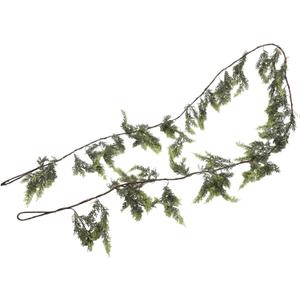 Artificial Christmas Cedar Garland Realistic Pine Greenery 270cm Flexible Branches for Fireplace Staircase Front Door Decor(2.7m)