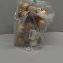 Christmas Balls Ornaments,24pcs Bronze Copper Shatterproof Ball for Xmas,2.36in Plastics Hanging Ball,8 Styles Luxury Brown Hanging Ornaments for Birthday Halloween Mardi Gras Holiday Wedding