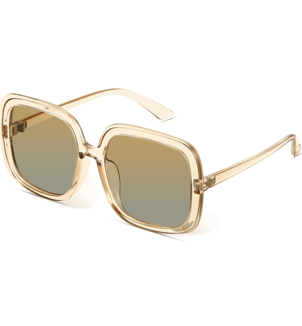 miyya Oversized Polarized Sunglasses Women, Trendy Retro Sun Glasses for Women 2025, Oversized Shades